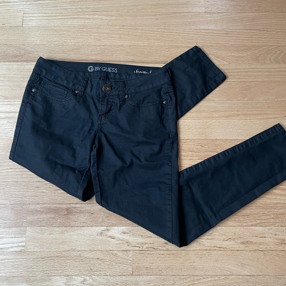 Guess Women's Jeans Black Size Large